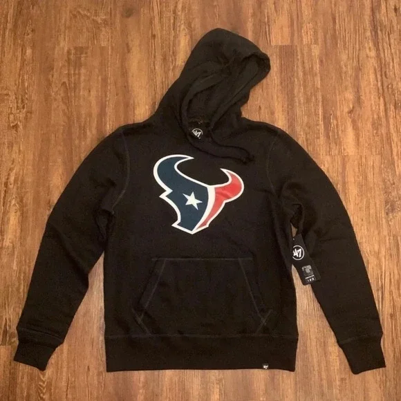 NFL Houston Texans Hoodie Sweatshirt Men's Medium Blue New - Picture 2 of 8